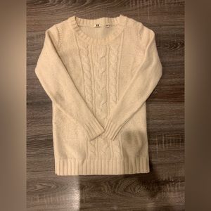 Wool/Angora rabbit hair Uniqlo White Sweater